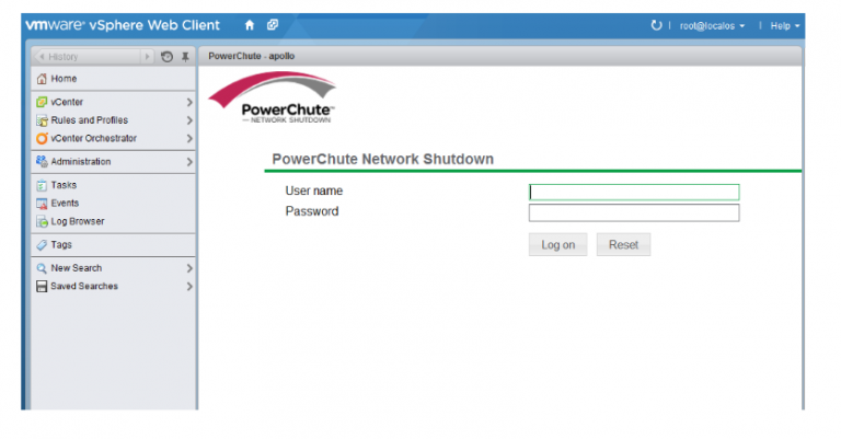 Настройка powerchute для vmware